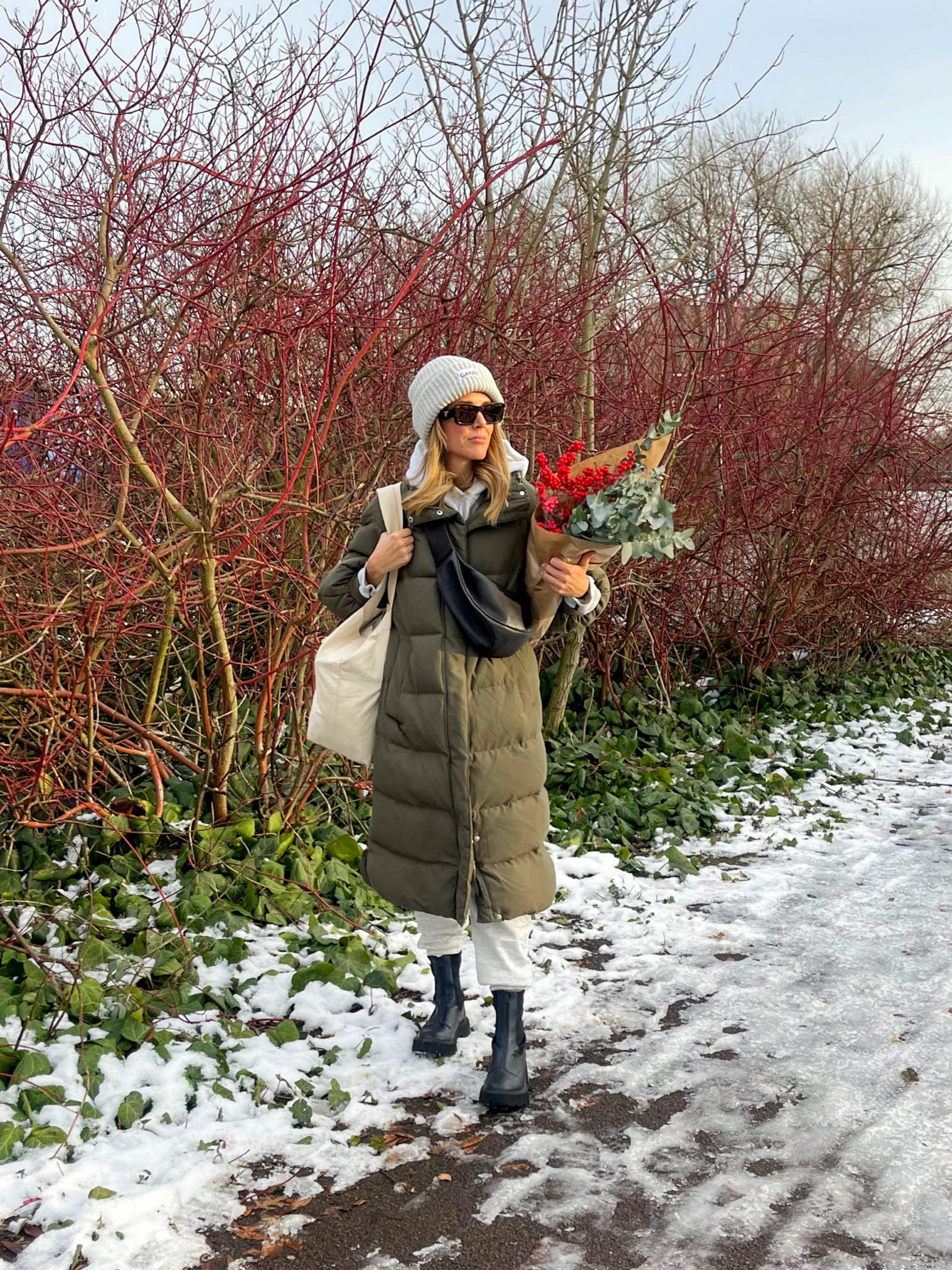 Anine Bing 
Tracksuit 
Puffer coat
Duvet coat 
Zip front boots 
Winter outfit 

#LTKSeasonal #LTKstyletip #LTKeurope