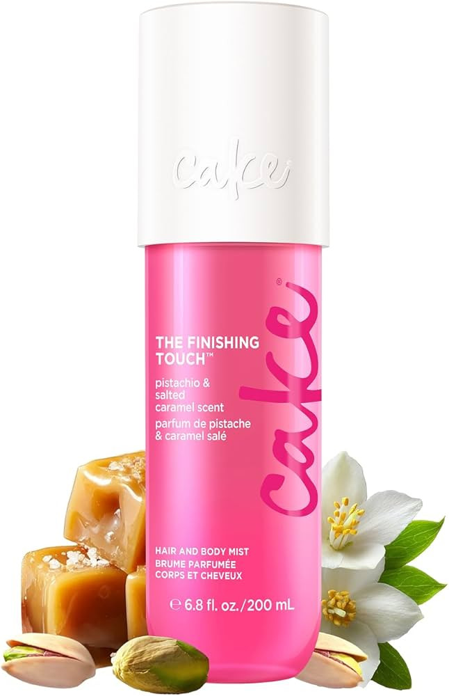 Cake Beauty Hair & Body Mist, The Finishing Touch - Pistachio & Salted Caramel Scent - Infused wi... | Amazon (US)