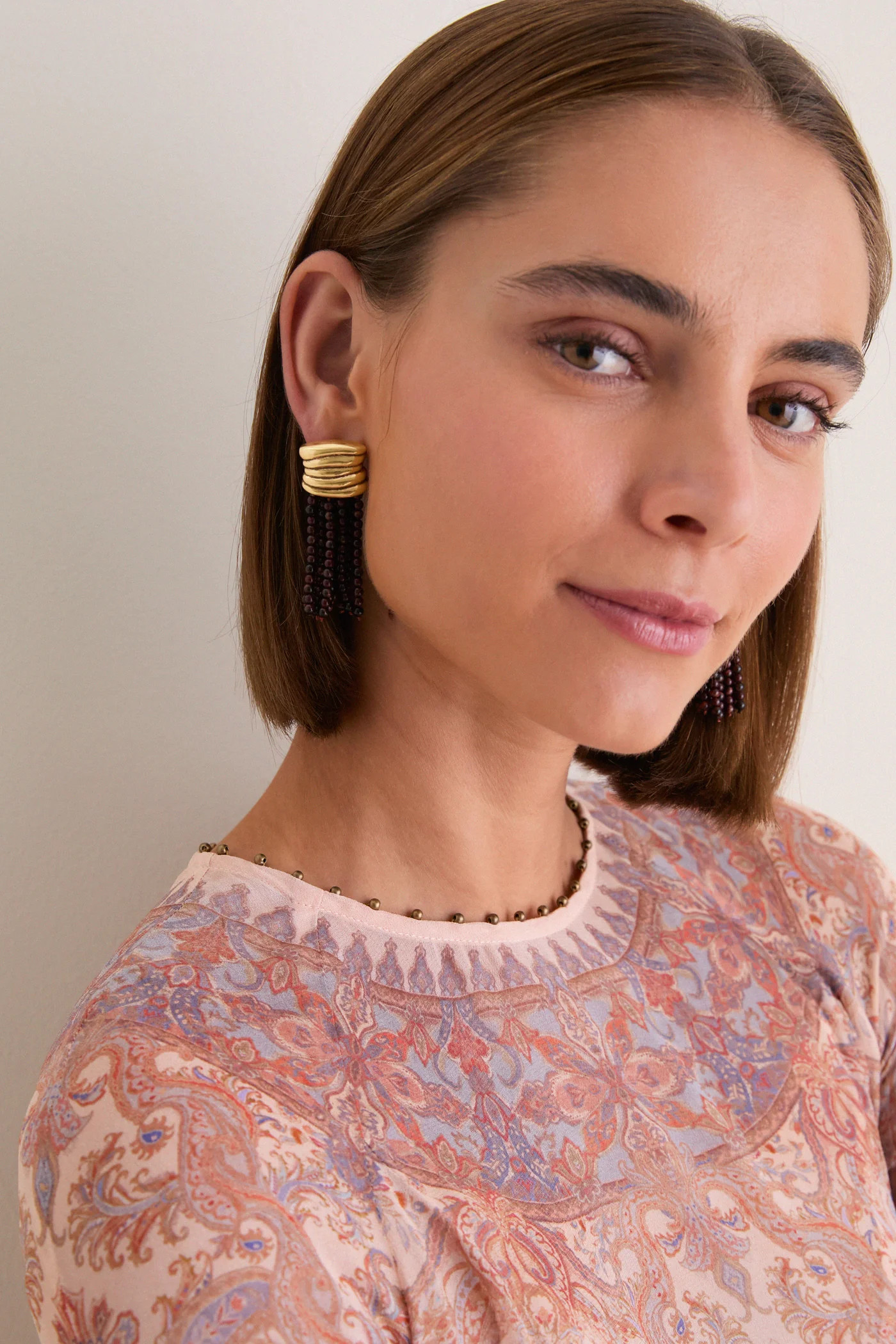 Tiger's Eye Beaded Earrings | Tuckernuck (US)