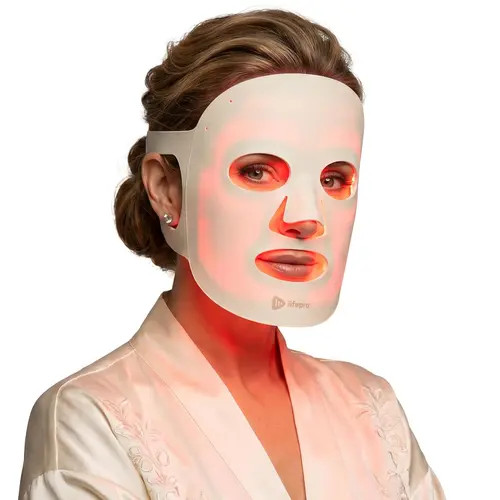 Lifepro Silicone LED Face Mask Redlight therapy with RBG light Portable LED mask in White at Nordstrom | Nordstrom