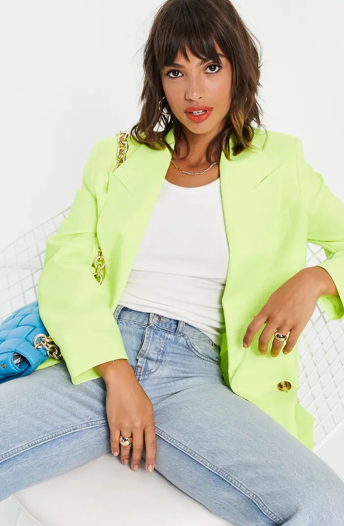 Bold Shoulder Double Breasted Blazer | Nordstrom