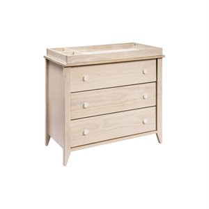 Babyletto Sprout 3 Drawer Dresser with Removable Changing Tray in Natural | Cymax
