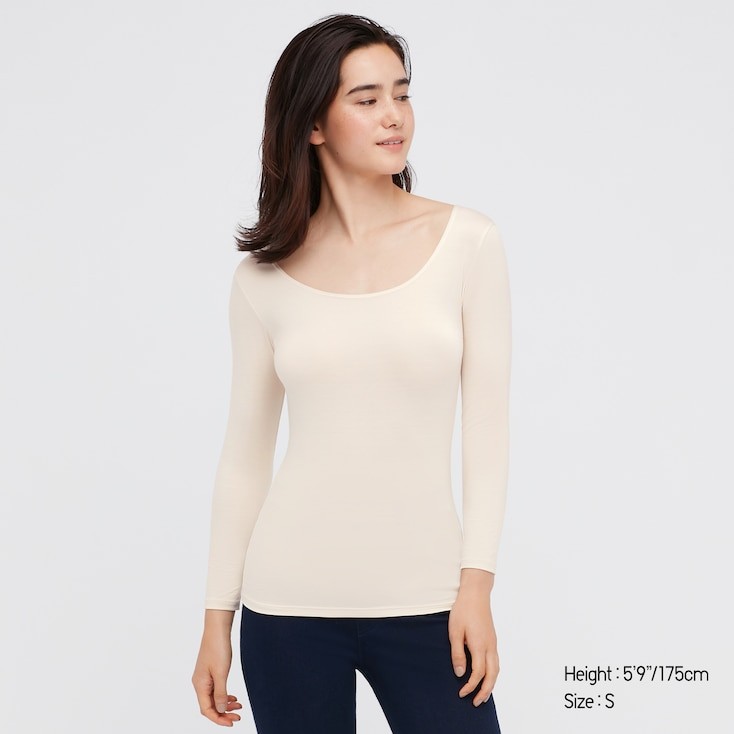 WOMEN HEATTECH SCOOP NECK LONG-SLEEVE T-SHIRT | UNIQLO (US)