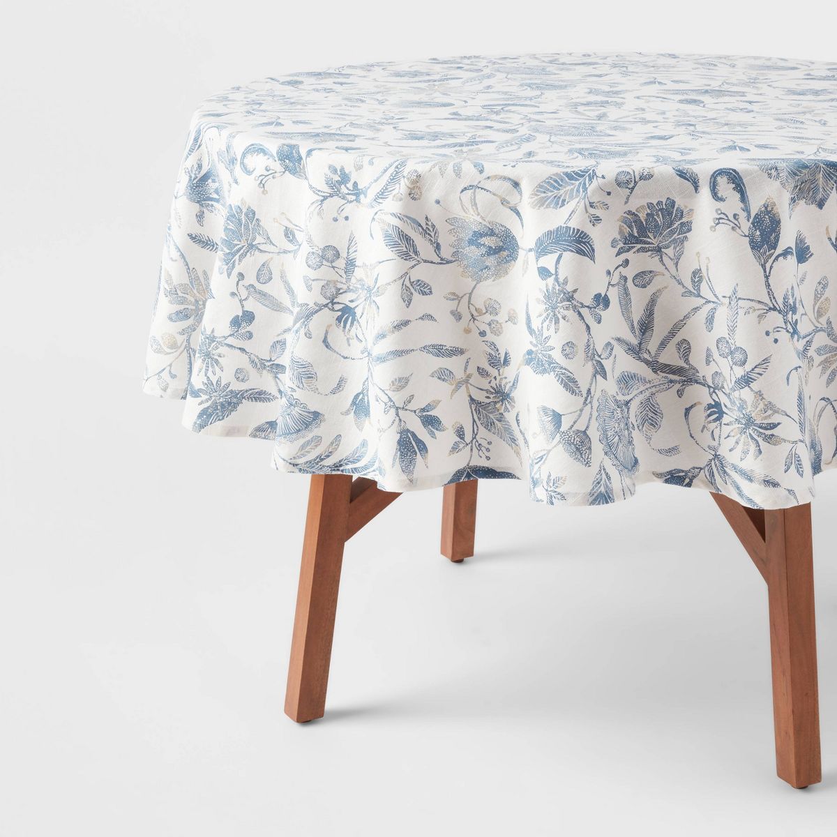 Cotton Floral Tablecloth Blue - Threshold™ | Target