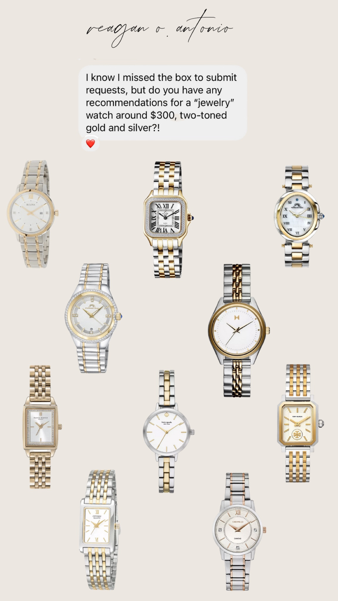 gold and silver duotone jewelry watches 😍🤩 thought I was a gold girl through and through but these have me second guessing….. 

so many on sale and some majorly so - check out the gv2 deal👌🏼

#LTKsalealert #LTKworkwear