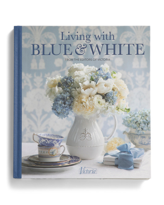 Living With Blue And White Book | TJ Maxx