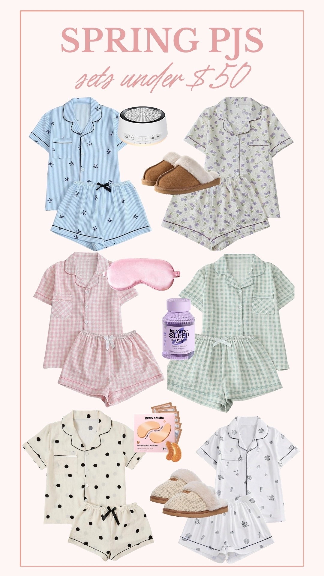 Under $50 Pajama Sets for Spring! Tap to shop my selections! 💤✨

#LTKgrwm #LTKootd #LTKmomlife