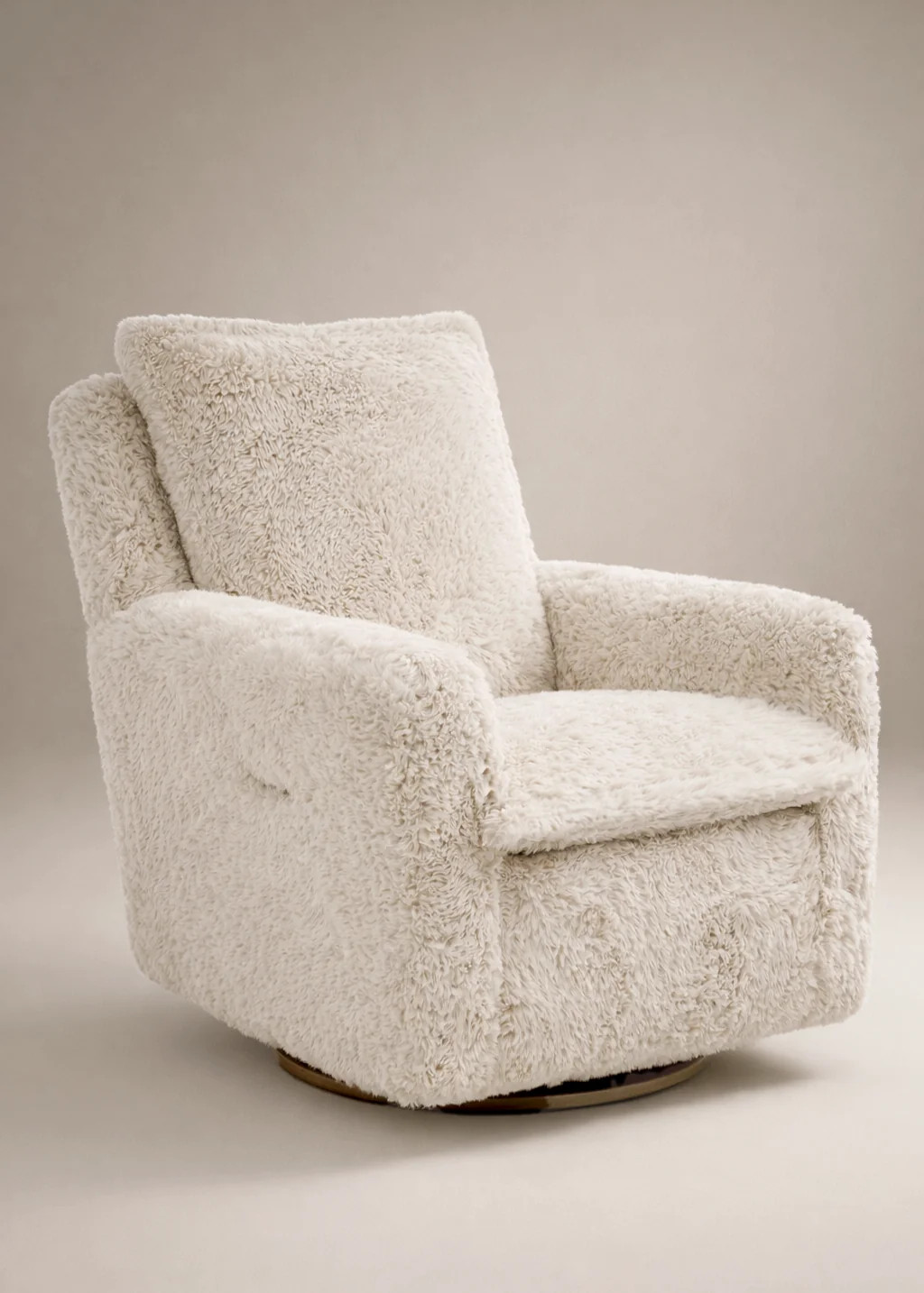 Flynn – Gliding Swivel Nursery Recliner - Aussie Faux Hide | Oilo Studio