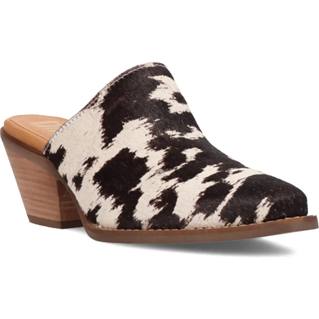 Dingo Calico Genuine Calf Hair Mule in Cow Print at Nordstrom, Size 6 | Nordstrom