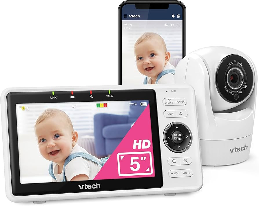 VTech Smart WiFi Baby Monitor \u2013 See Your Baby at Home or from Anywhere, Free App, 1080p Came... | Amazon (US)