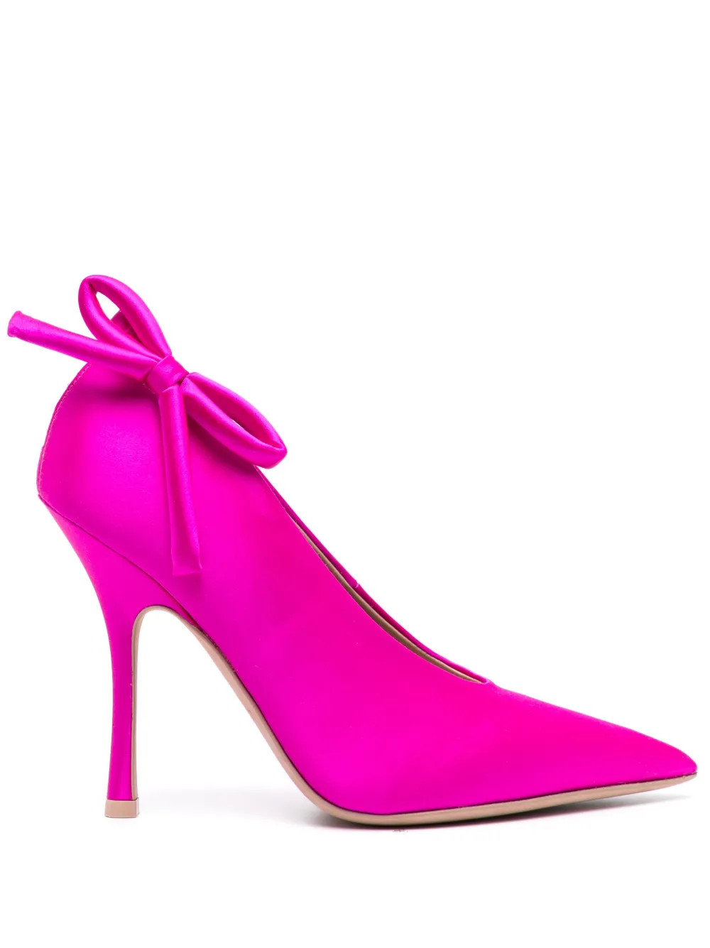 Valentino Garavani Nite-Out 110mm satin pumps - Pink | Farfetch Global