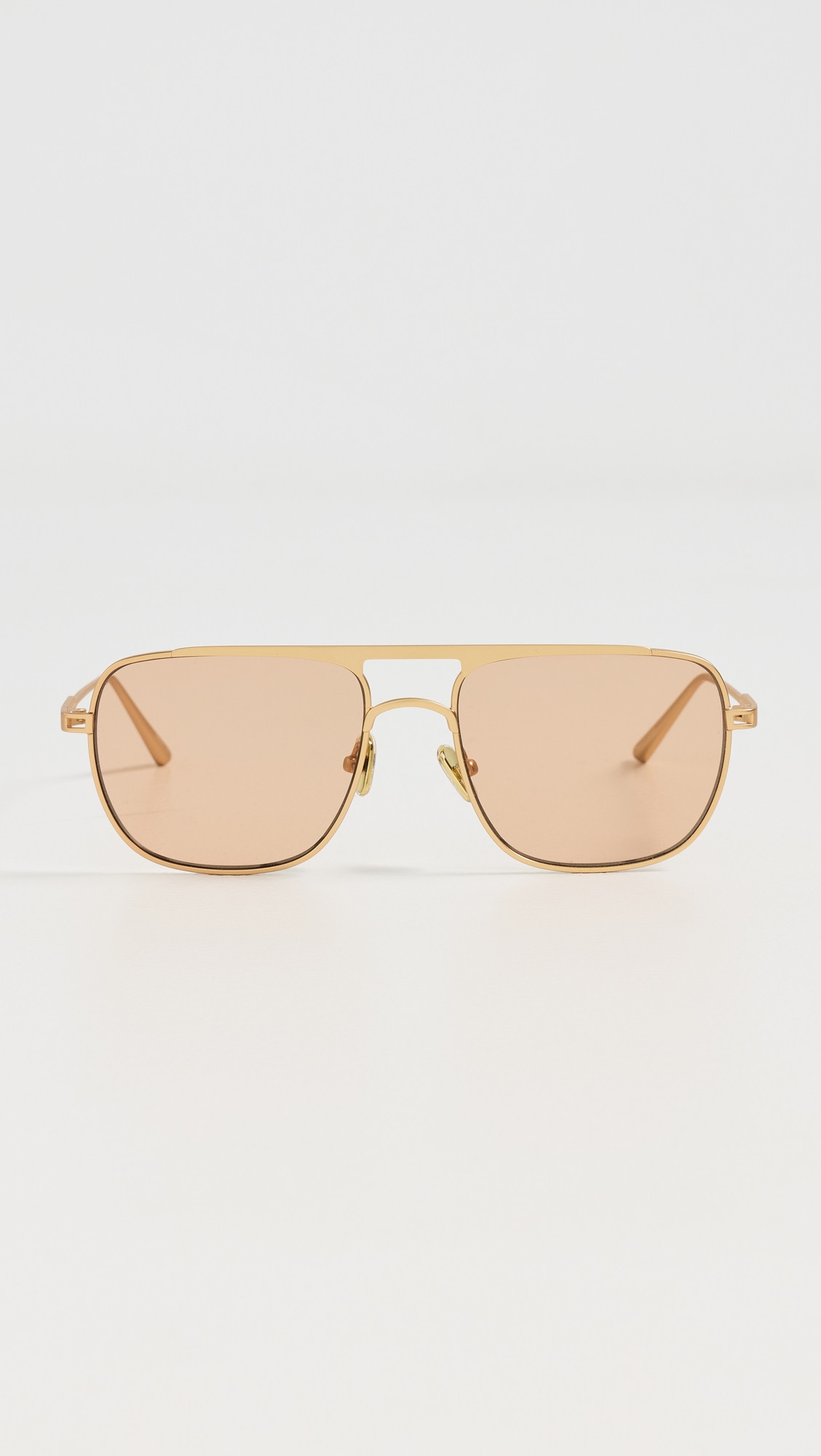 Elisa Johnson Jane Metal Sunglasses Gold One Size | Shopbop