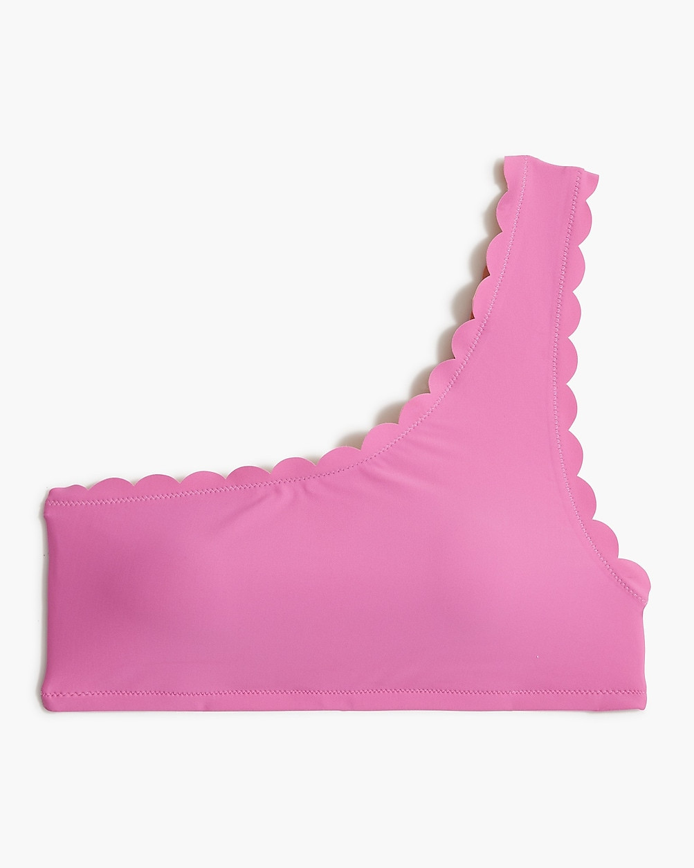 Scalloped one-shoulder bikini top | J.Crew Factory