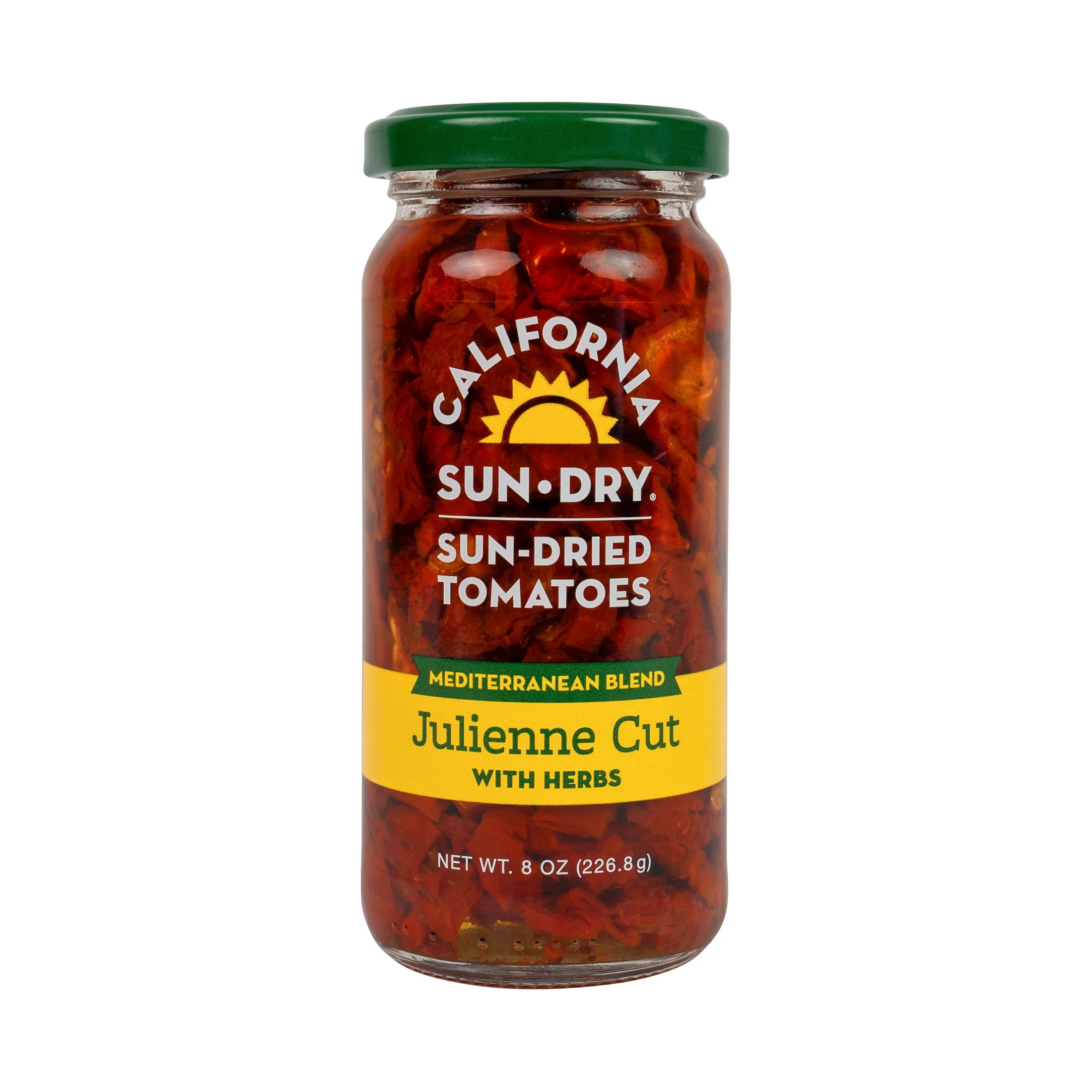 California Sun Dry, Sun-Dried Tomatoes in Oil with Herbs, Julienne Cut, 8 oz Jar | Walmart (US)