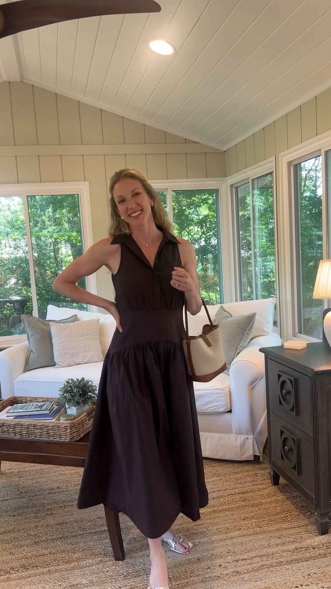 Simply obsessed with this gorgeous dress! It was perfect for church and brunch with family today, but would work so well for a variety of occasions, dressed up or down. 

The drop waist, collar, chocolate brown color… all of it works SO beautifully together!

#outfitoftheday #churchoutfit #churchdress #brunchoutfit #sundayoutfit #outfitinspo #whatiworetoday 

#LTKSeasonal #LTKStyleTip #LTKSummerEdit