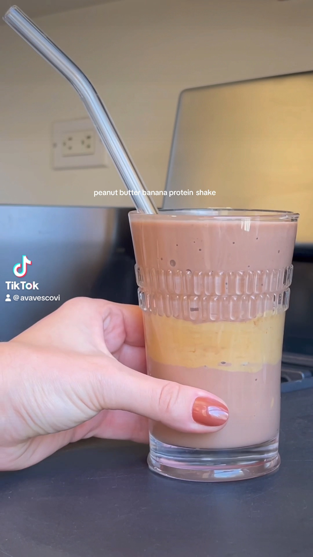 chocolate peanut butter protein smoothie recipe

- 1 cup ice
- 1 cup malk organics almond milk
- 1 frozen banana
- chocolate protein powder
- peanut butter



#LTKsalealert #LTKxPrime #LTKhome