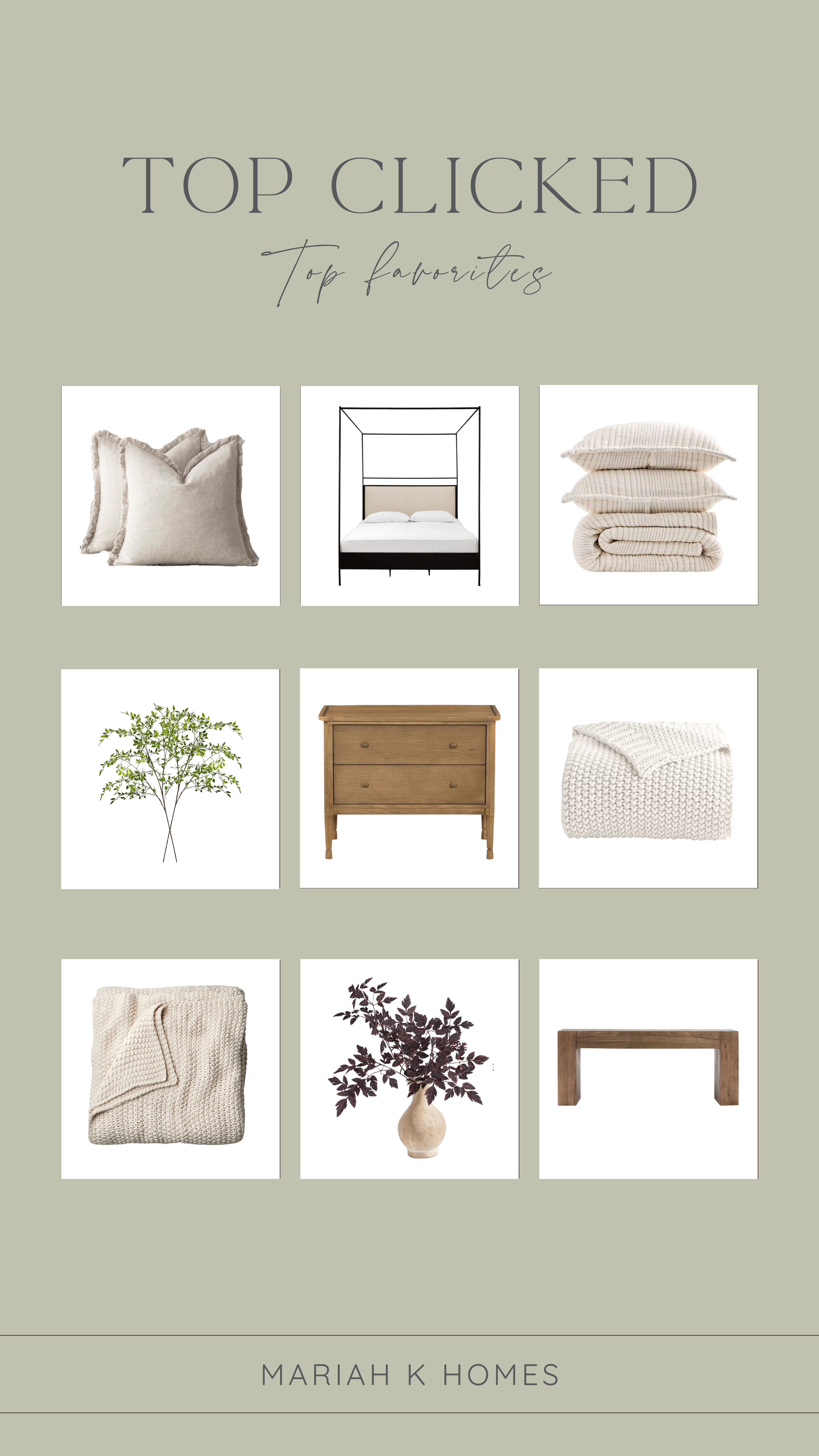 A roundup of pieces we use and truly love! Go-to furniture, cozy bedding, budget-friendly florals, and everyday favorites that have earned their place in our home. 

 #LTKHome #LTKSaleAlert