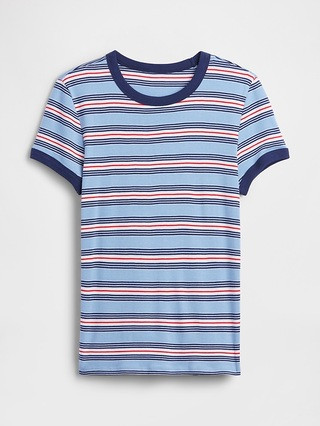 Modern Ribbed Crewneck T-Shirt | Gap Factory