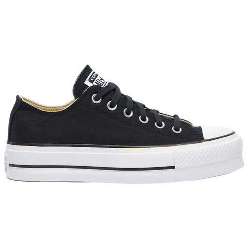 Converse Womens Converse All Star Platform Low Top - Womens Shoes Black/White Size 7.0 | Champs Sports