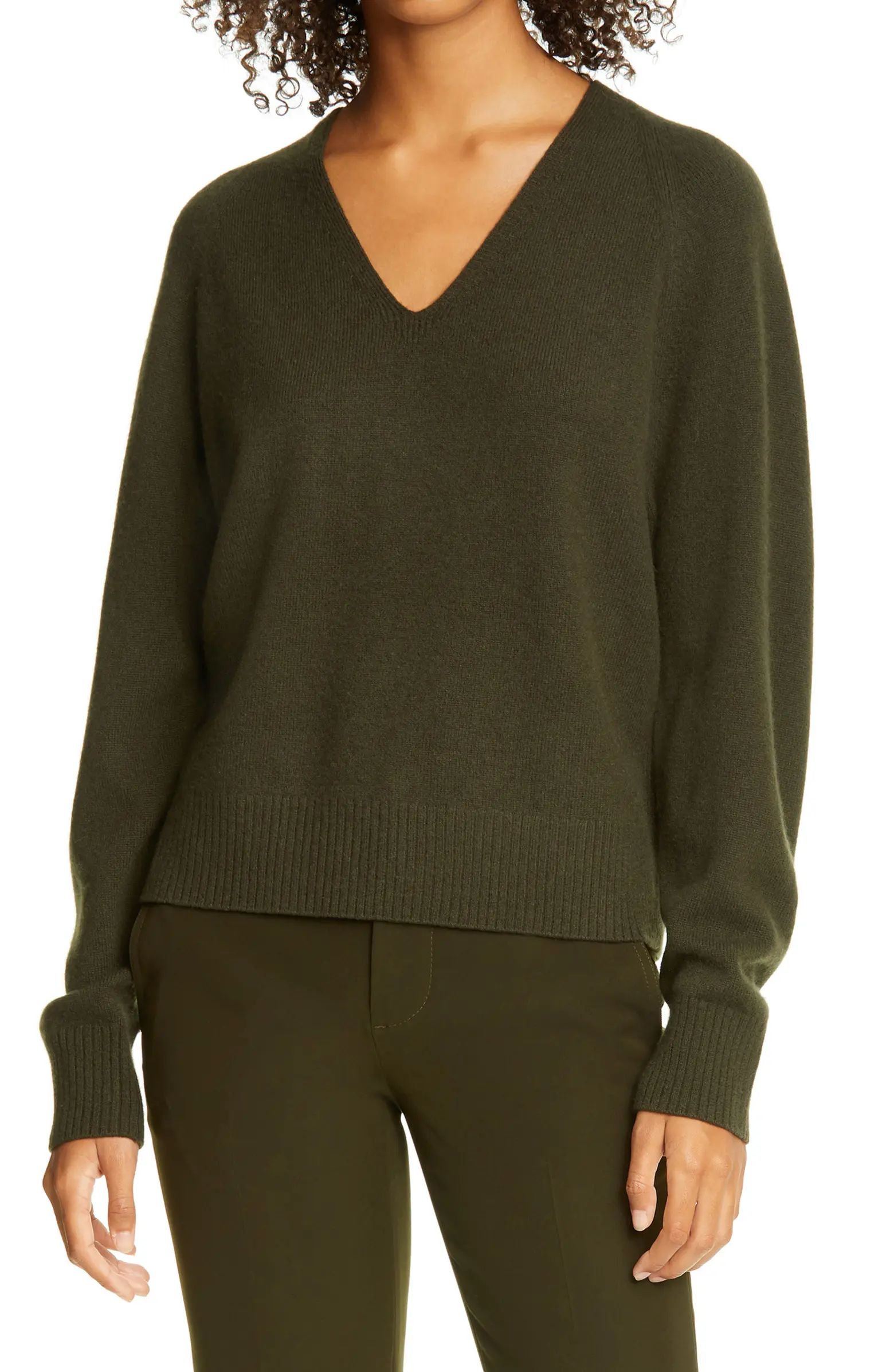 V-Neck Wool & Cashmere Sweater | Nordstrom