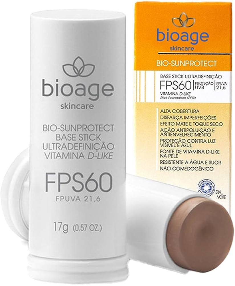 Base Stick Fps60 Ultradefinição Resistente À Água Bioage 17g Tipo de pele:Bege Medio Dourado | Amazon (BR)