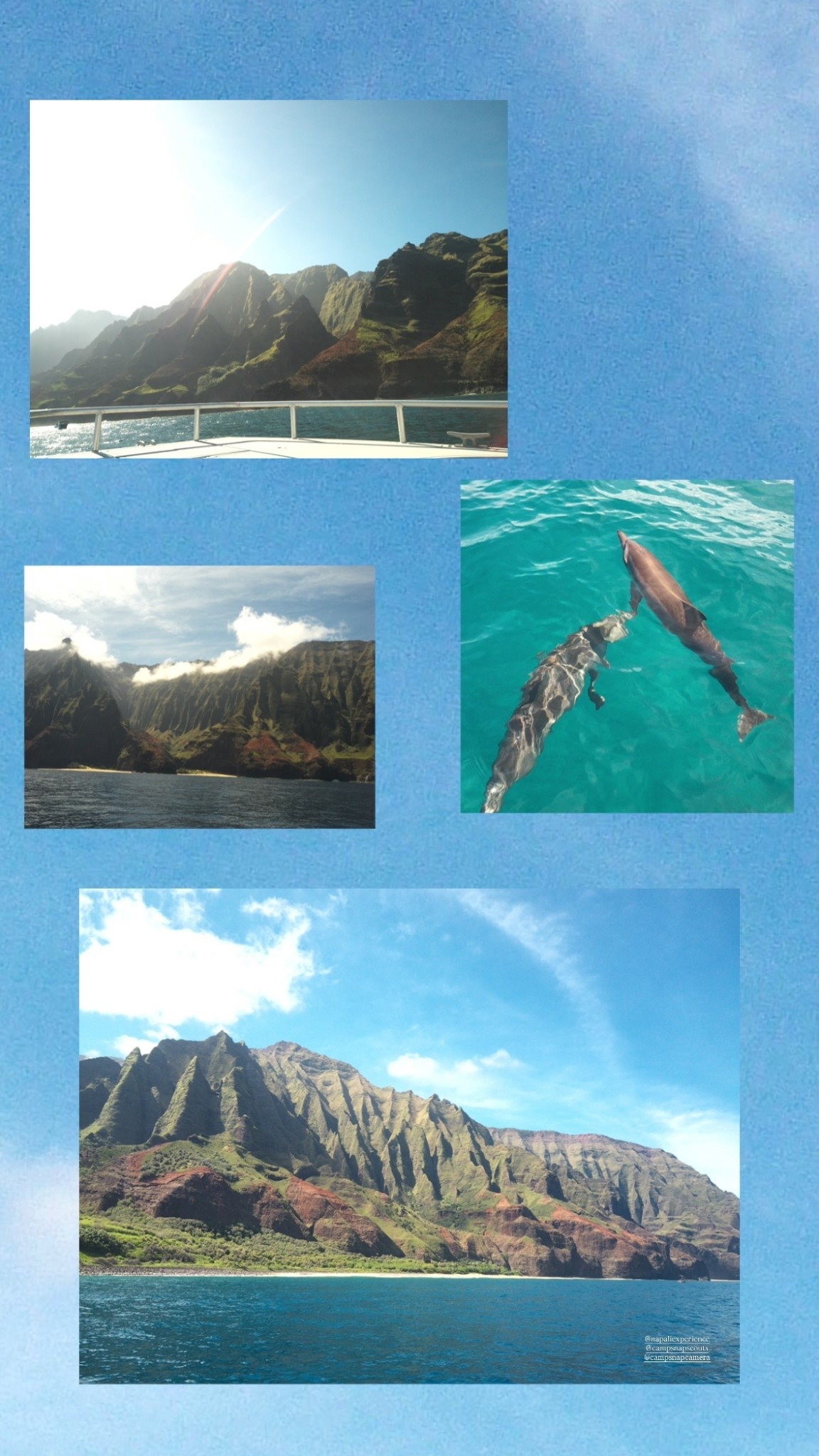 @napaliexperience 
@campsnapscouts 
@campsnapcamera