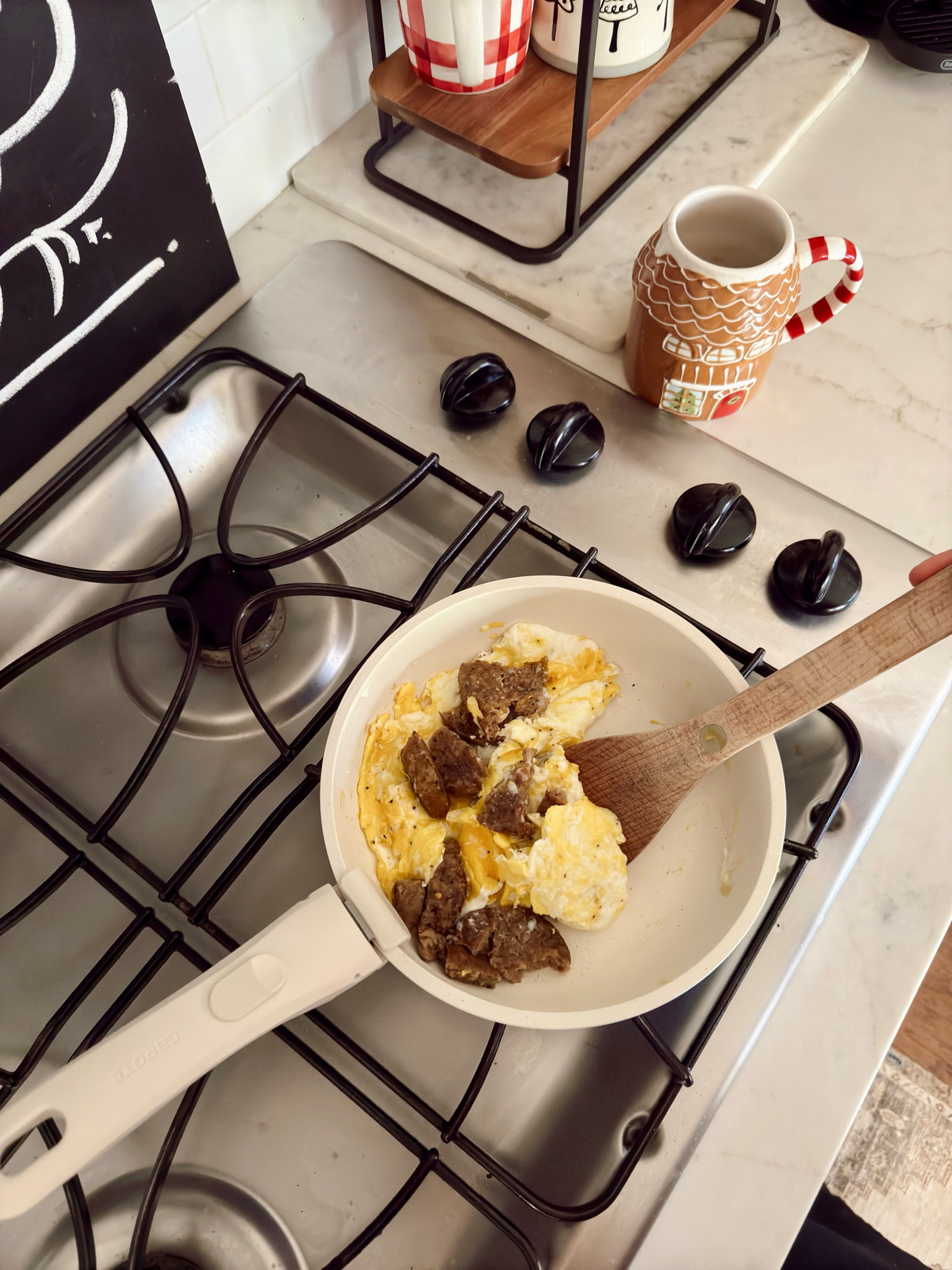 Breakfast on Saturday mornings! Love this pan set and the 2 tier shelf holds our seasonal mugs  

#LTKHome #LTKFindsUnder50 #LTKFamily