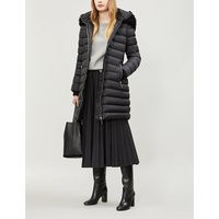 Burberry Water Resistant Womens Black Stripe Limehouse Hooded Shell-Down Puffer Coat, Size: XXS | Selfridges