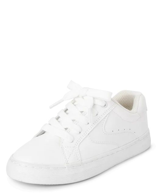 Boys Uniform Faux Leather Low Top Sneakers | The Children's Place