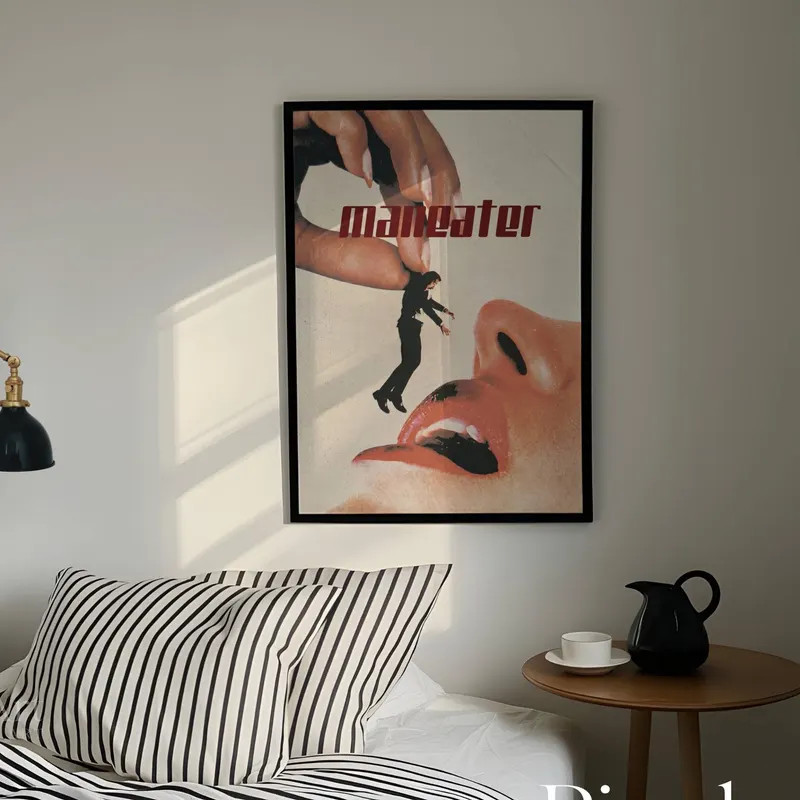 Man Eater Art Print, Surreal Wall Art, Dark Feminine Decor, Retro Magazine Art, It Girl Aesthetic... | Etsy (Global)