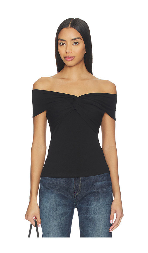 MORE TO COME Rorie Off Shoulder Top in Black. Size XXS. Also in S. | Revolve Clothing (Global)