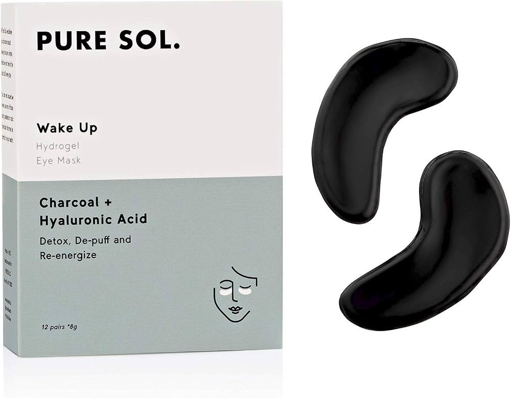 pureSOL PURE SOL. Charcoal Under Eye Patches – Charcoal Eye Patches For Adults – 12 Pairs Hyd... | Amazon (US)