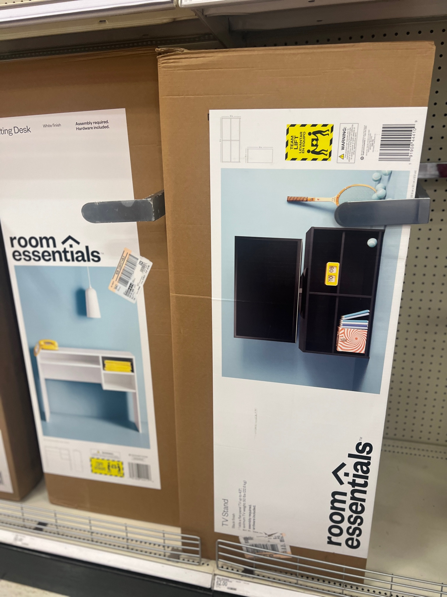 Storage TV Stand for TVs up to 43" Black - Room Essentials and white desk 

20% off one time purchase for college students when you verify your college status on the Target app 

#LTKU #LTKSaleAlert #LTKHome