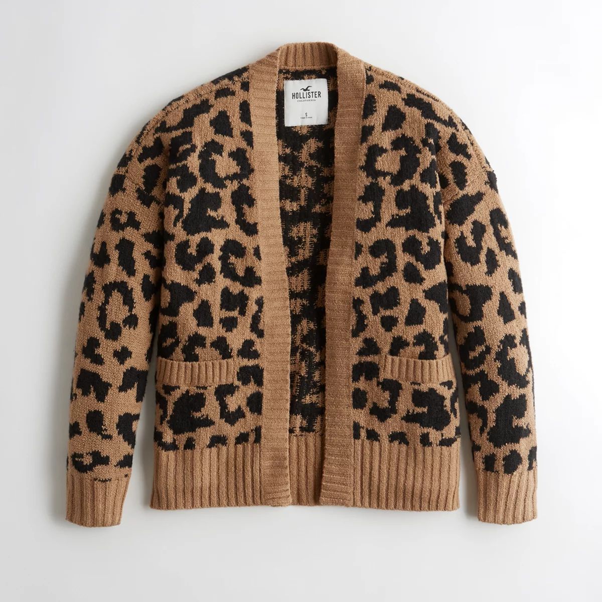Girls Leopard Jersey Cardigan from Hollister | Hollister US