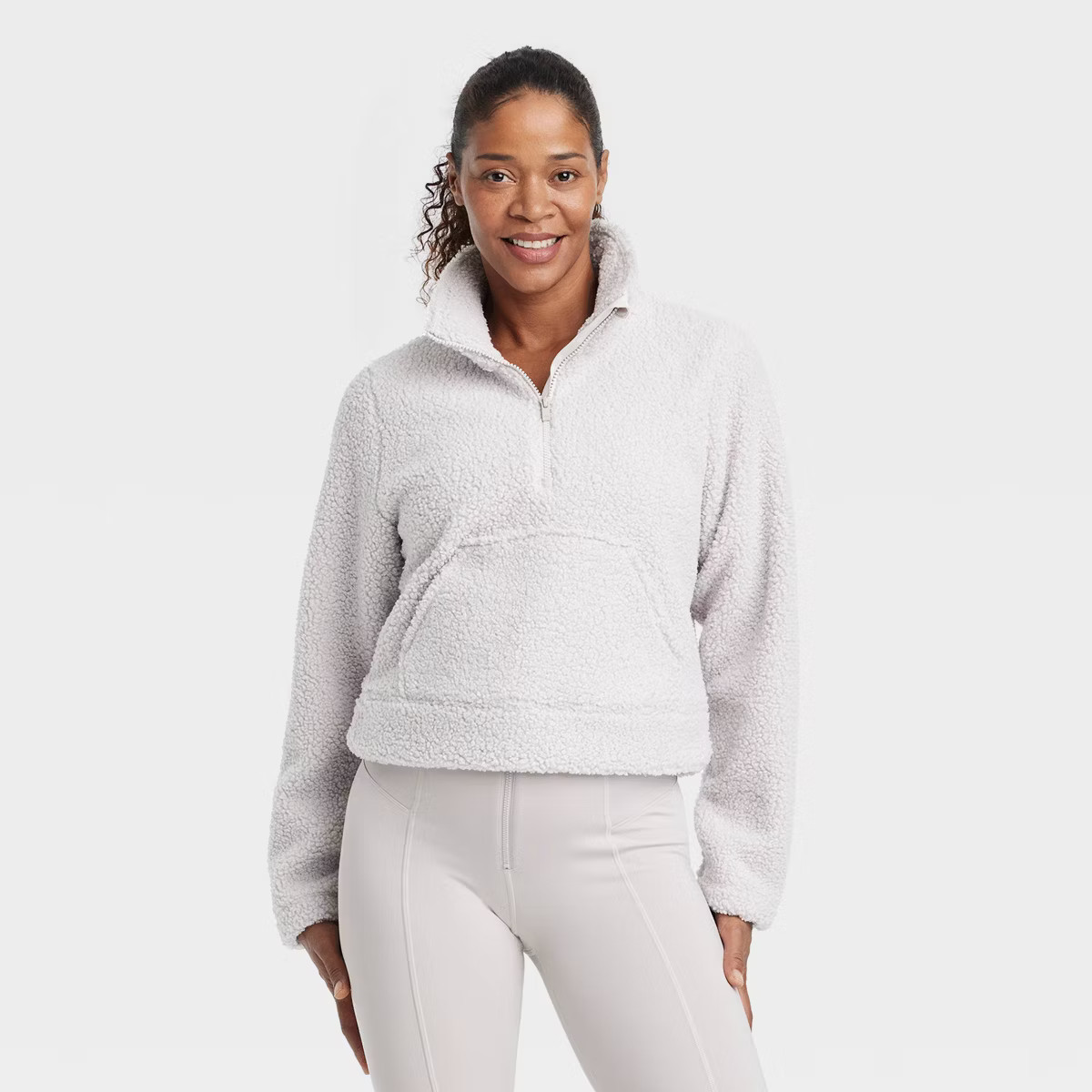 Women's High Pile Fleece 1/2 Zip Pullover - All In Motion™ | Target
