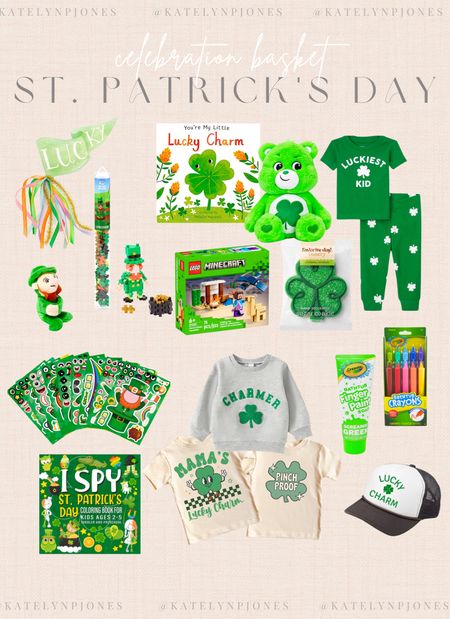 St Patrick's Day celebration basket filled with lots of festive goodies for your little one!💚🍀💚

#LTKkids #LTKSeasonal #LTKfamily