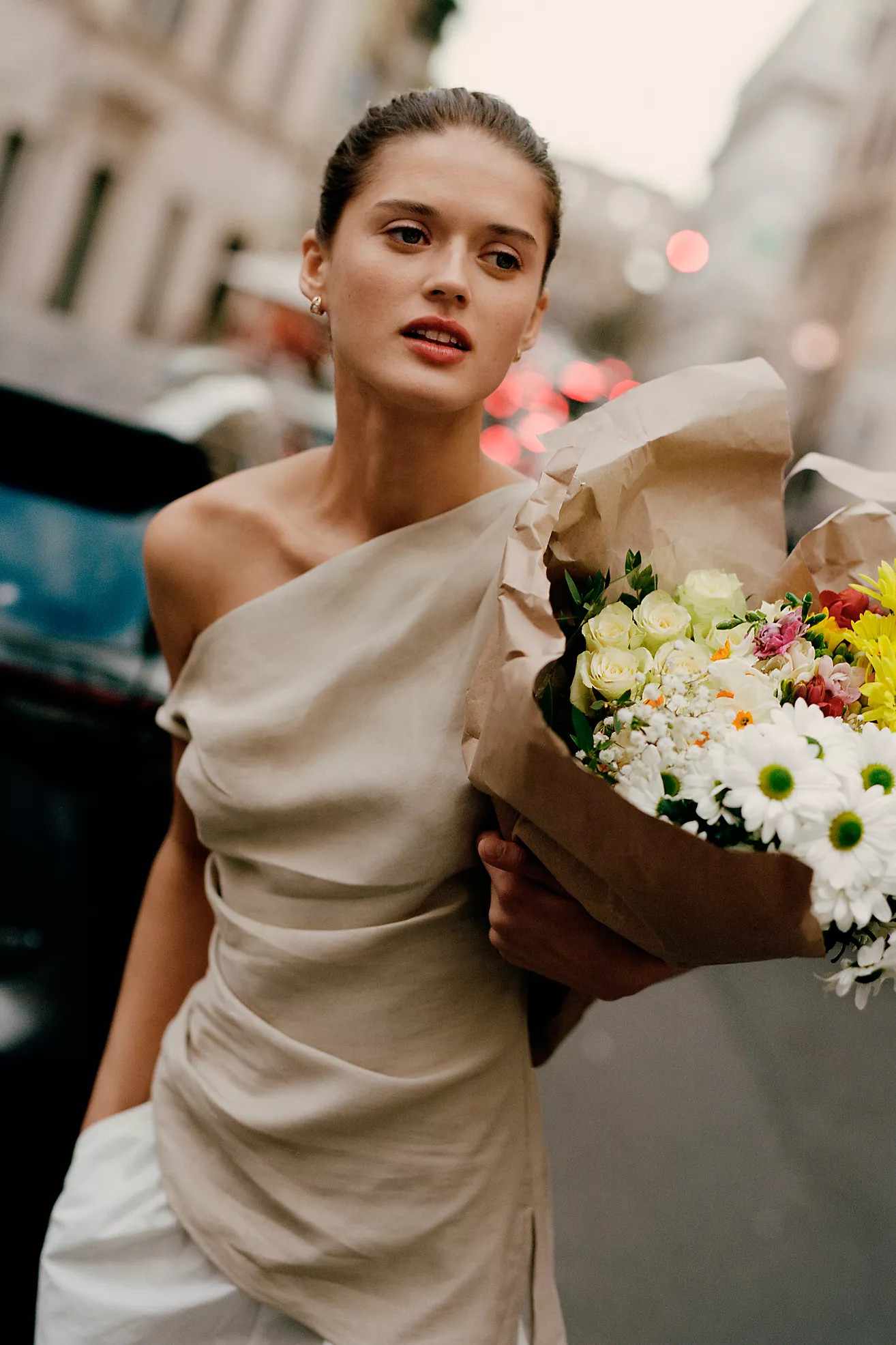En Saison Selma One-Shoulder Top | Anthropologie (US)