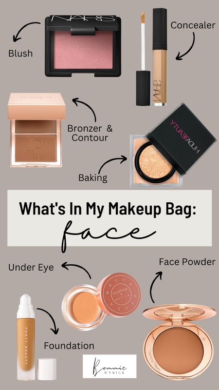 What’s in my Makeup Bag: Face 💁🏼‍♀️ From concealer and foundation to blush, bronzer and baking powder, all my favorite face makeup products in one easy place. Snag select items on sale now during the Sephora sale! 🤍 Face Makeup | Bronzer | Concealer | Foundation | Blush | Fenty Beauty | Charlotte Tilbury | Contour | Under Eye | Nars

#LTKstyletip #LTKbeauty #LTKsalealert