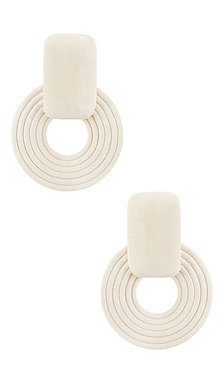 Folly Hoop Earrings in Ivory | Revolve Clothing (Global)