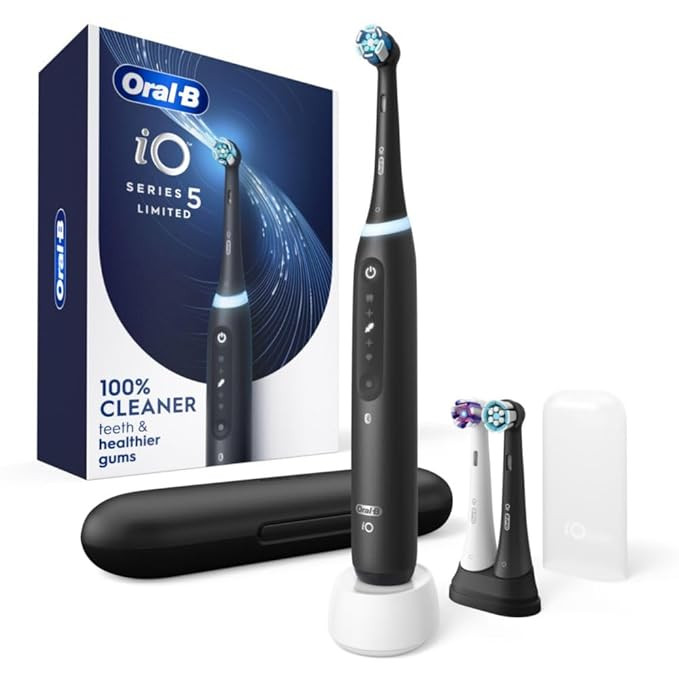 Oral-B iO Deep Clean + Whiten Rechargeable Electric Toothbrush with Visible Pressure Sensor, 2 Mi... | Amazon (US)