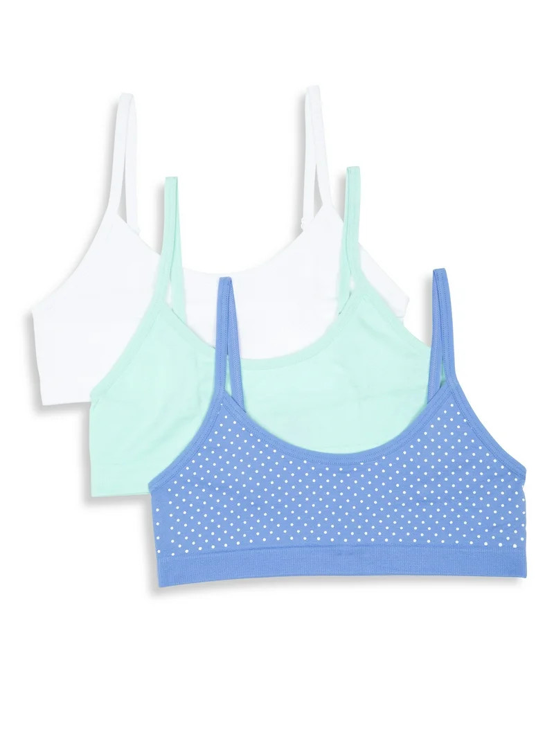 Maidenform Sweet Nothings Girls Pull-Over Scoop Neck Seamless Bra, 3-Pack, Sizes (S-XXL) | Walmart (US)