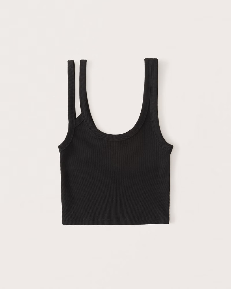 Ribbed Asymmetrical Tank | Abercrombie & Fitch (US)