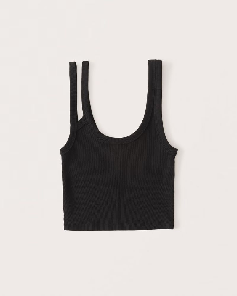 Ribbed Asymmetrical Tank | Abercrombie & Fitch (US)
