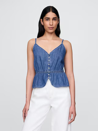 Denim Peplum Cami | Gap (US)