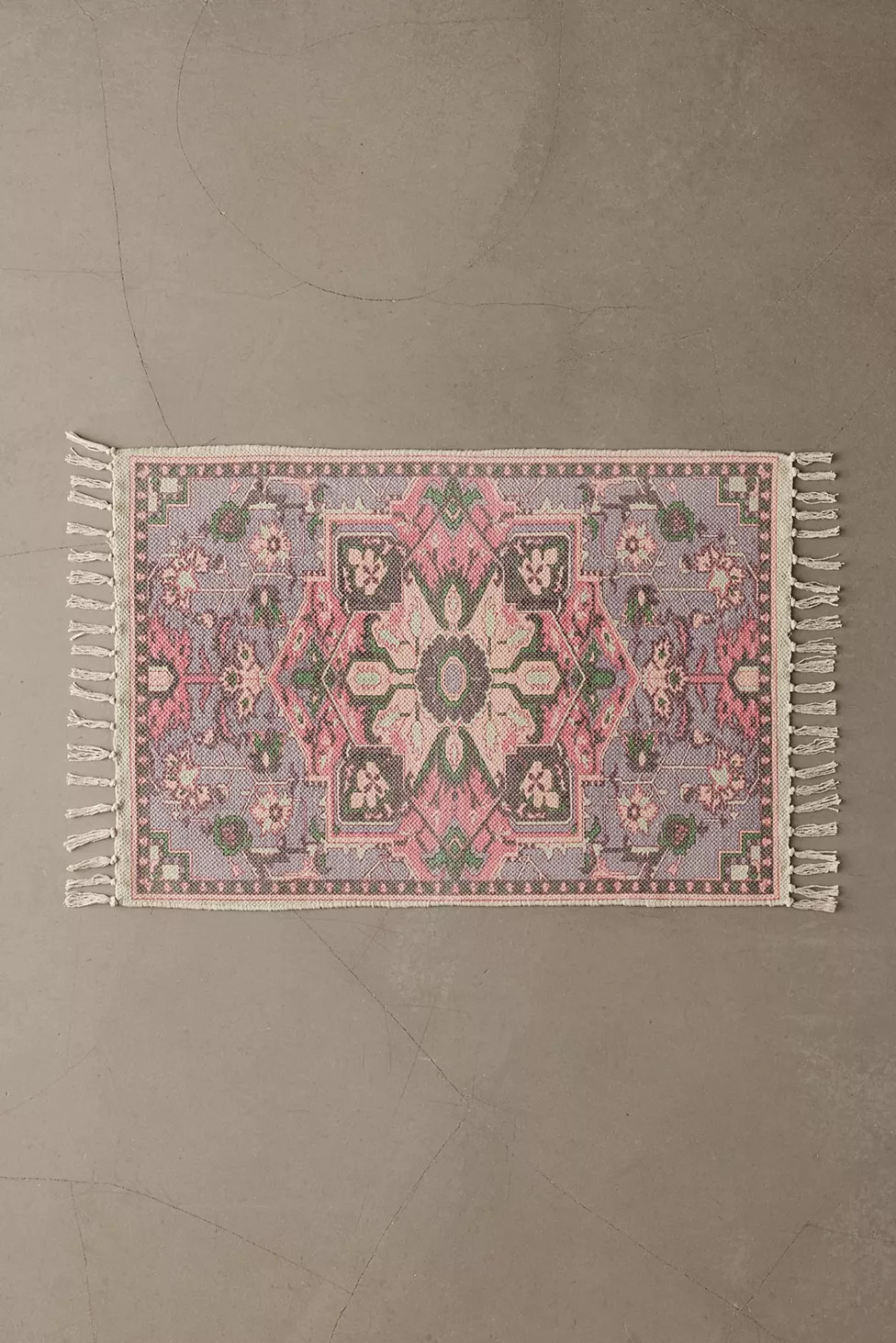 Daphne Art Deco Floral Printed Rug | Urban Outfitters (US and RoW)
