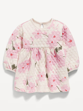 Long-Sleeve Quilted Jacquard-Knit Dress for Baby | Old Navy (US)