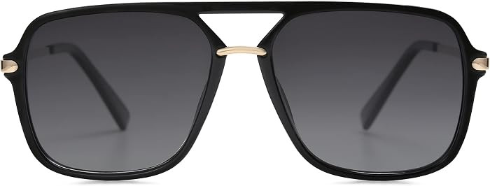 SOJOS Aviator Sunglasses for Women & Men, Square, Polarized Lens, SJ2229 | Amazon (US)