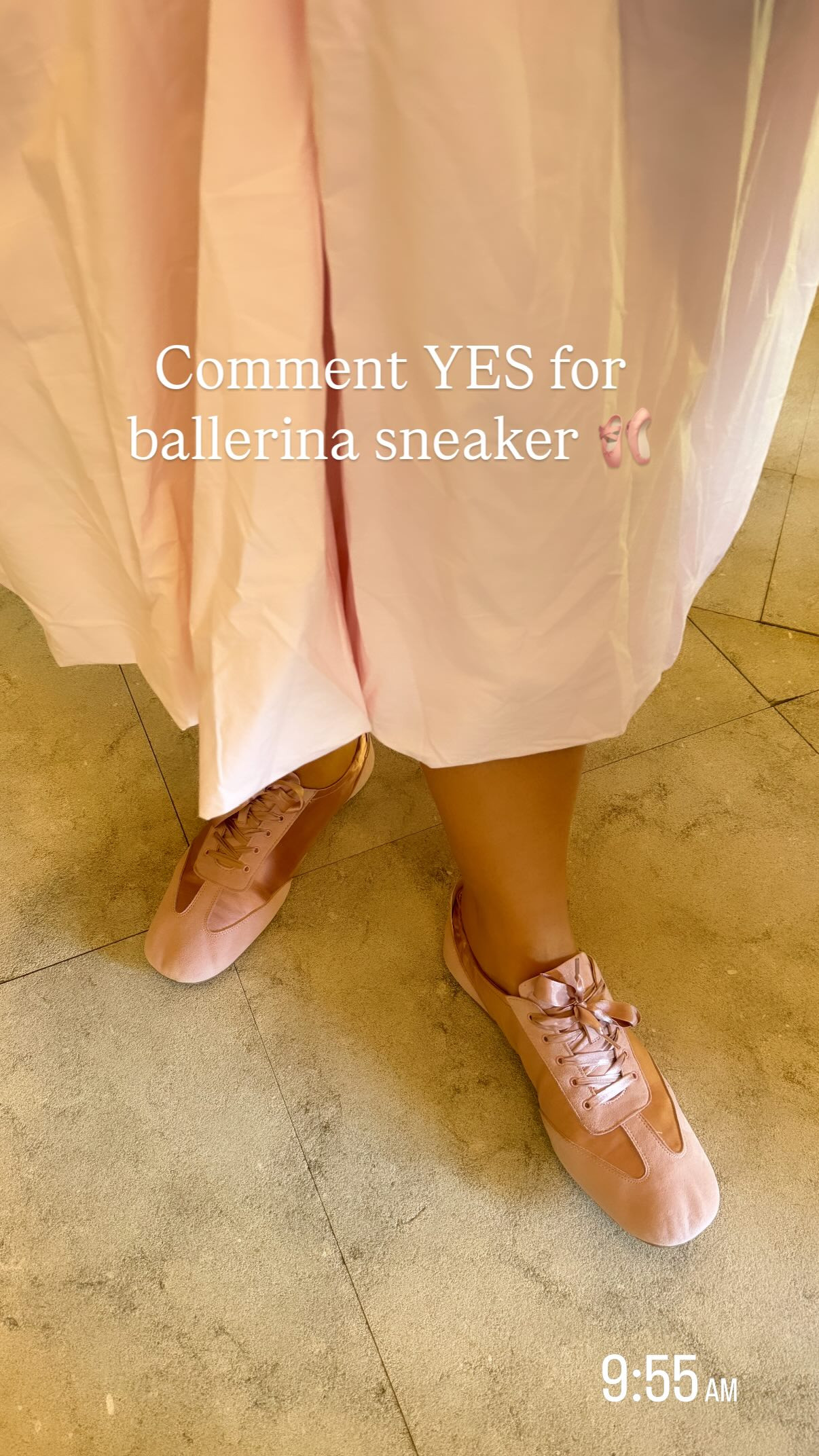How cute is this ballerina sneaker?!
