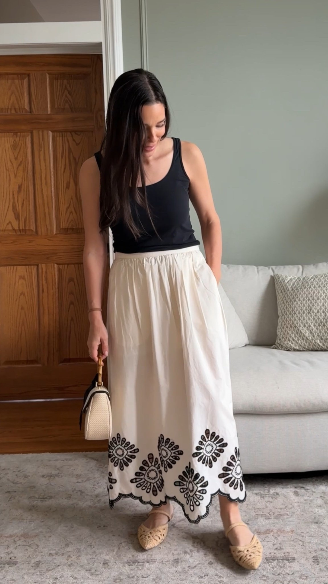 Embroidered edge skirt from Target. Fits true to size! Great quality for the price. Love the pockets!

#LTKFindsUnder50 #LTKSaleAlert