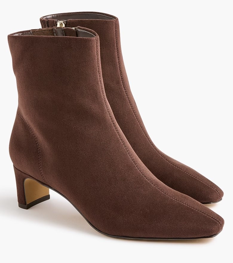 Suede booties - in chocolate brown, camel, burgundy, and black

#LTKSeasonal #LTKSaleAlert
